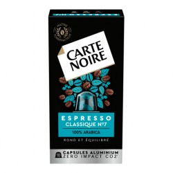 CARTE NOIRE Capsules Aluminium Classique N°7 x10 - 55g